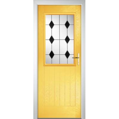 Composite Door and Frame Set Middleton Half Glazed External Multi Point 